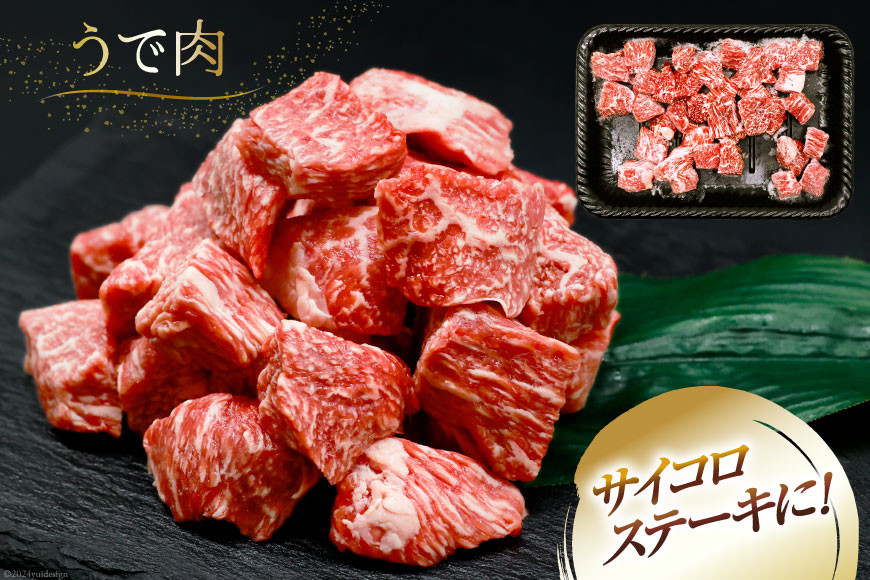 肉 牛肉 宮崎牛うで肉 サイコロカット 500g×3 計1.5kg [牛心フードサービス 宮崎県 美郷町 31bm0060] ウデ ウデ肉 うで うで肉ブランド牛 宮崎牛 さいころ サイコロ