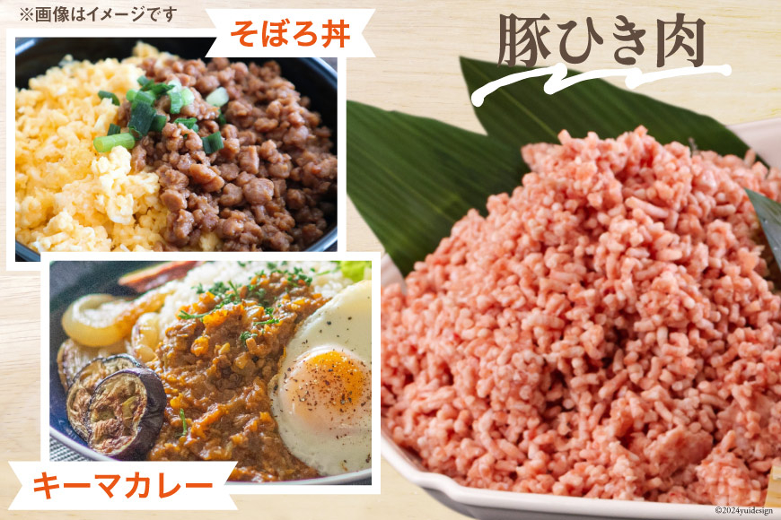 宮崎県産 豚肉 ３種 セット ひき肉 こま切れ ロース 生姜焼き用 小分け 各300g×2袋 計1.8kg [甲斐精肉店 宮崎県 美郷町 31as0106] 冷凍 豚 肉 詰め合わせ 挽き肉 ミンチ 小間切れ
