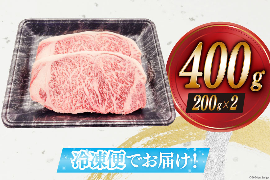 【宮崎牛】 サーロイン ステーキ 200g×2枚 計400g [ローカルブランディング 宮崎県 美郷町 31bb0032] 冷凍 国産 牛 肉 霜降り BBQ バーベキュー 焼肉 牛肉 国産 黒毛 和牛 宮崎県産 ブランド