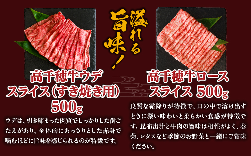 高千穂のぬくもりセット 牛肉 肉 お肉 ロース スライス ブランド牛 和牛 国産牛 国産黒毛和牛 薄切り しゃぶしゃぶ肉 しゃぶしゃぶ すきやき すき焼き肉 贈答 贈り物 ギフト お取り寄せ 鍋用 鍋 パーティー _Tk002-077