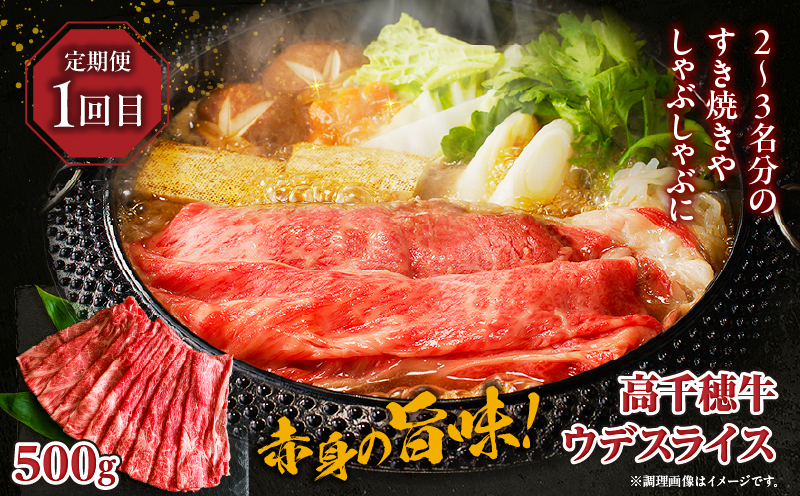 【3か月定期便】高千穂牛ヘルシー定期便| 高千穂牛 牛肉 肉 お肉 定期便 定期 国産牛 ブランド牛 黒毛和牛 和牛 ウデ モモ 赤身 すき焼き しゃぶしゃぶ 国産 贈答 贈り物 おかず 普段使い |_Tk002-t085