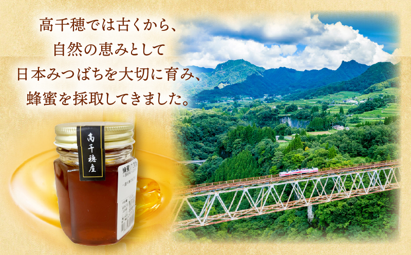 日本みつばち 高千穂の純粋蜂蜜 130g×1本|蜂蜜 はちみつ 日本みつばち 純粋蜂蜜 国産蜂蜜 天然蜂蜜 垂れ蜜 蜜蜂 希少 蜂蜜 濃厚 花 伝統製法 特産品 ふるさと納税 返礼品 宮崎県 高千穂町 | _Tk005-099-1301