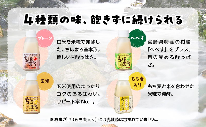 乳酸菌入りあまざけ ちほまろ 150g　12本セット【プレーン へべす 玄米 もち麦】 | ノンアルコール 贈答 贈り物 おすそ分け 日課 ドリンク 飲み物 乳酸飲料 飲料 宮崎県 高千穂町 |_Tk015-017-k12