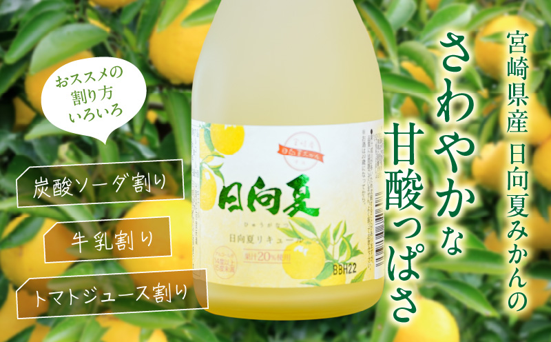 宮崎県産日向夏みかん使用 日向夏リキュール　300ml×6本セット | 日向夏みかん フルーツ酒 宮崎県産日向夏みかん お酒 酒 アルコール 飲み会 宅飲み リキュール 贈答 贈り物 ギフト プレゼント 国産 |_Tk023-019-h