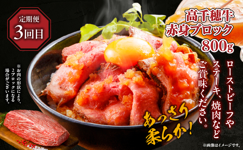 【3か月定期便】 高千穂牛ステーキ定期便| 牛肉 肉 お肉 サーロイン ステーキ 赤身 定期便 定期 国産牛 ブランド牛 和牛 ハンバーグ 国産 贈答 贈り物 簡単調理 おかず 普段使い |_Tk002-t083