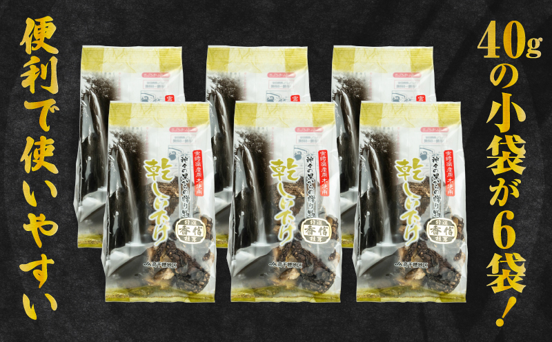 乾燥しいたけ 40g×6袋 240g | 椎茸 小分け パック 小袋 個包装 個別包装 出汁取り 使い切り 使い勝手 普段使い お吸い物 きのこ キノコ類 干ししいたけ 乾しいたけ 原木栽培 乾燥しいたけ 常温 グルメ お取り寄せ おすすめ 宮崎県 高千穂町 |_Tk004-039