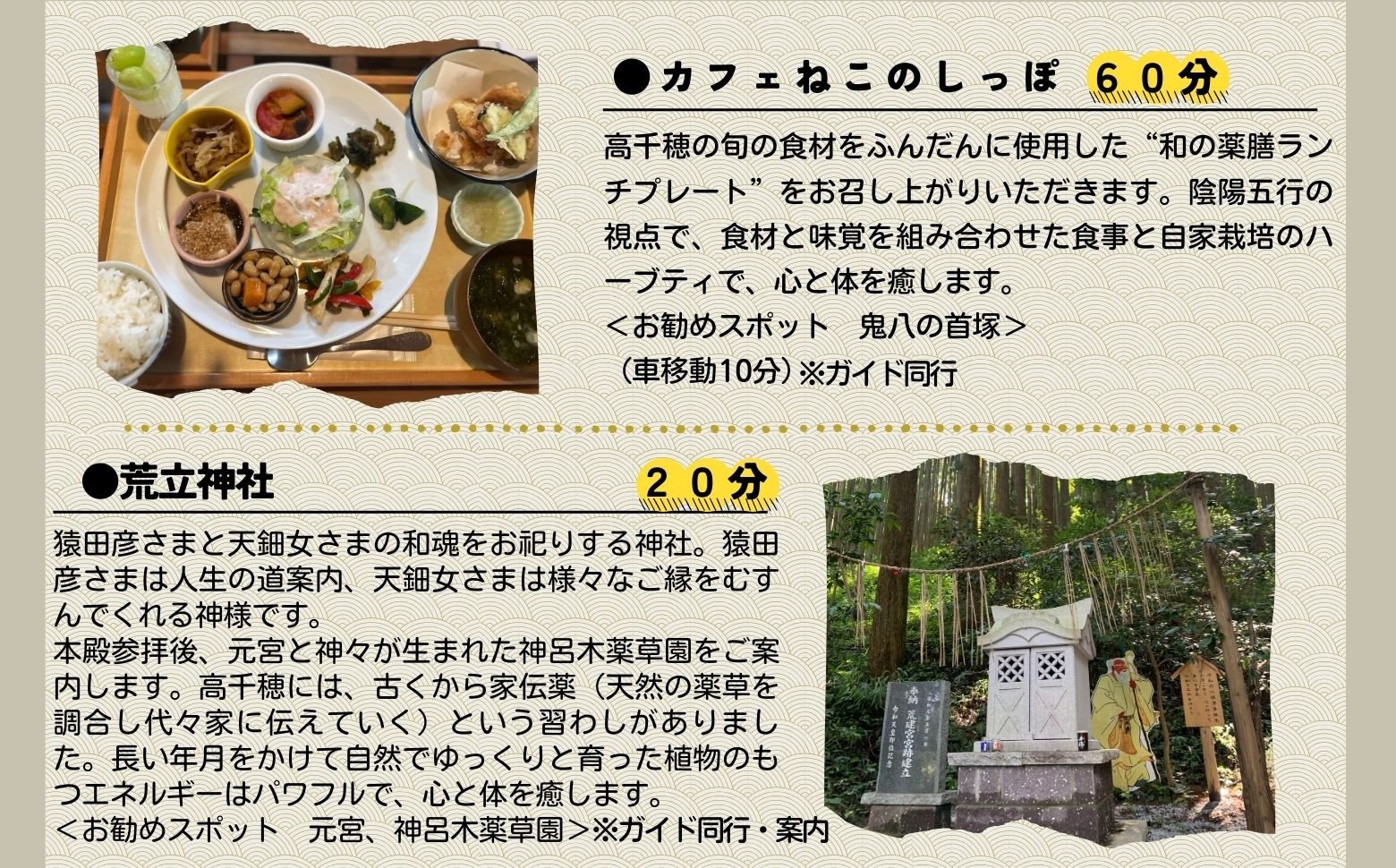 聖なる地、高千穂で心と体の癒し体験！＆おススメの開運スポット巡り4時間コース 1名様 | 旅 旅行 家族旅行 夫婦旅行 新婚旅行 銀婚旅行 トラベル 自然 癒し 景色 体験 体感 開運 スポット スポット巡り ガイド付き 足つぼ スケジュールあり プランあり 宮崎県 高千穂町 |_Tk047-001