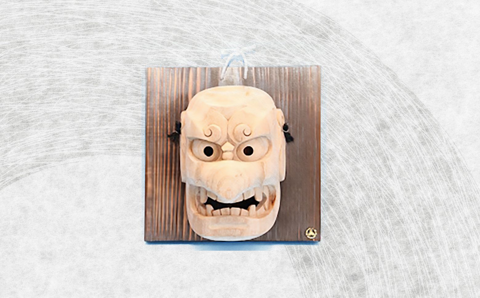 高千穂神楽面（手力雄命・白木） | 神楽 神楽面 夜神楽 伝統 伝統工芸品 工芸品 民芸品 装飾用神楽面 面 お面 仮面 神事 神人和楽 文化財 縁起物 縁起 お土産 スポーツの神様 天岩戸伝説 贈答 贈り物 ギフト おすすめ 装飾品 飾り インテリア 宮崎県 高千穂町 | _Tk014-014