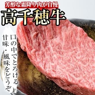 高千穂牛 ウデ・モモブロック(400g) 国産 宮崎県産 宮崎牛 牛肉 煮込み料理 肉厚 焼肉 霜降り A4 和牛 ブランド牛 【MT007】【JAみやざき 高千穂牛ミートセンター】