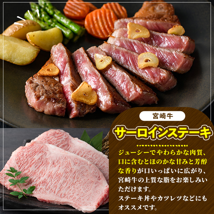 宮崎牛 サーロインステーキ(200g・1枚) 牛肉 肉 ブランド牛 冷凍 国産 宮崎県 【LJ001】【ローカルブランディング株式会社】