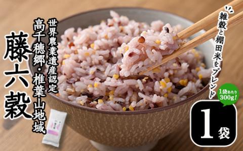 藤六穀(1袋・300g) 六穀 雑穀 棚田米 お米 米【TT005】【一般社団法人 ツーリズム高千穂郷】