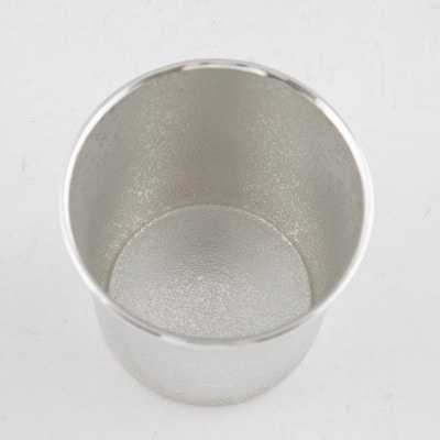 薩摩錫器　桜島タンブラー(白)