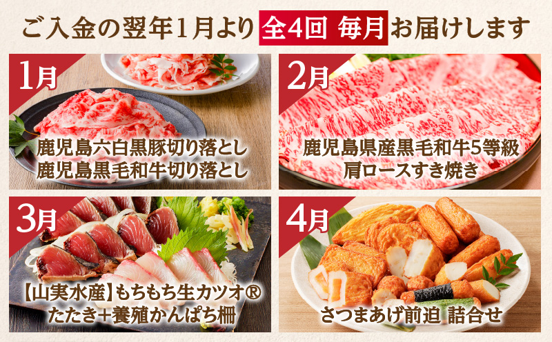 【肉×魚】4回定期便　K000-T2501