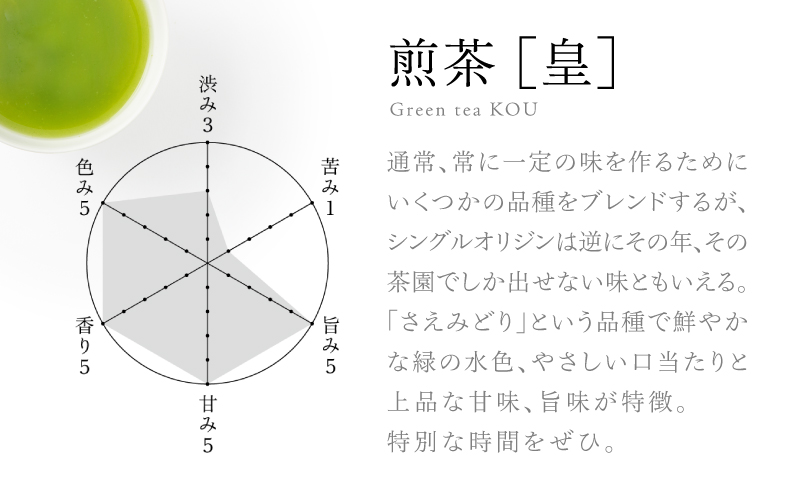 【5営業日以内に発送】日本茶専門店【貴茶－TAKACHA】煎茶［皇］ リーフ 1袋　K068-026_01