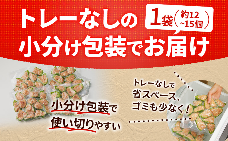 鹿児島県産豚肉 ピーマンの肉詰め 400g×4袋（計1.6kg）　K277-003_01