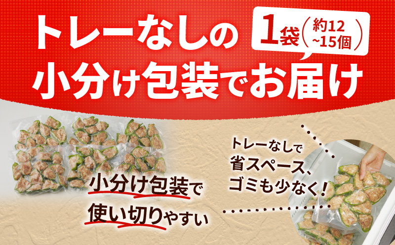 鹿児島県産豚肉 ピーマンの肉詰め 400g×6袋（計2.4kg）　K277-003