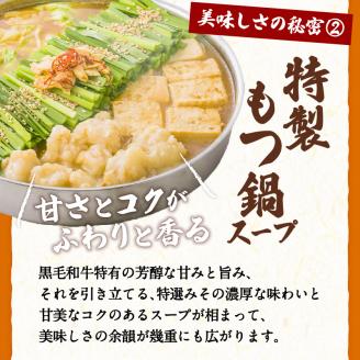 黒毛和牛もつ鍋セット2～3人前　K130-004
