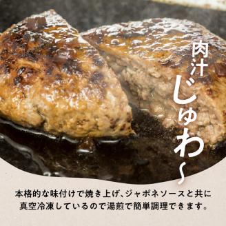 鹿児島黒毛和牛×鹿児島黒豚合挽ハンバーグ（湯煎タイプ・ソース入り）6個　K130-007