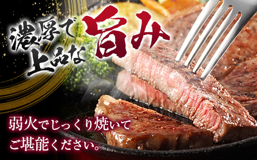 鹿児島県産黒毛和牛ロースステーキ 360g　K002-047