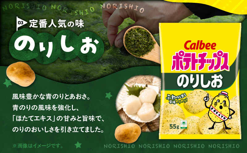 カルビー ポテトチップス【のりしお】16袋　K194-002_07