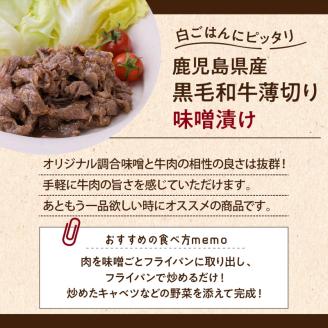 【7営業日以内に発送】【岩元精肉店】鹿児島県産黒毛和牛ビーフシチューと鹿児島県産黒毛和牛薄切り味噌漬けセット　K045-004