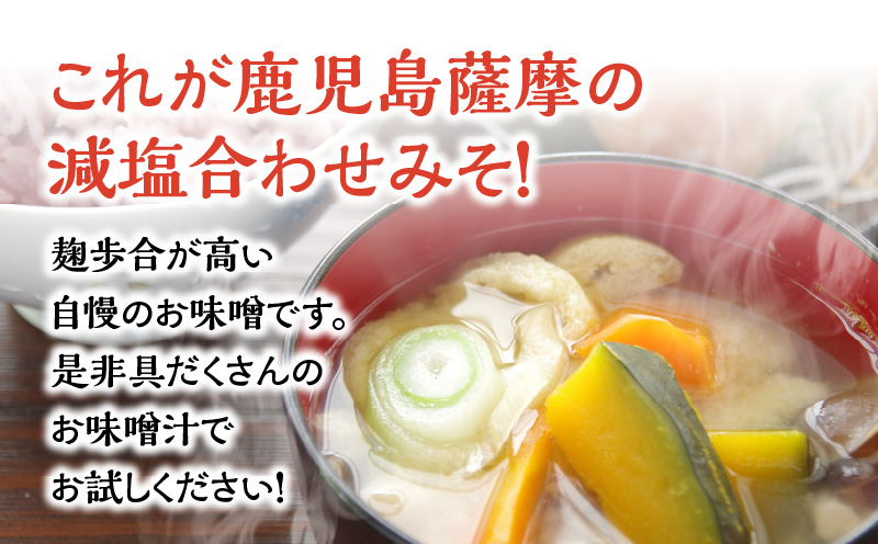 【5営業日以内に発送】ヒシク藤安醸造 減塩合わせみそ 500g カップ×2個　K026-017