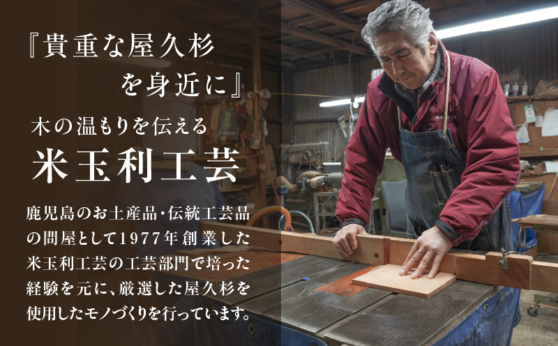 屋久杉　出逢い一膳箸 男性用（23cm）　K042-007_2