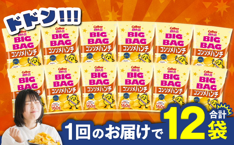 カルビー ポテトチップス BIGBAG【コンソメパンチ】12袋　K194-002_06