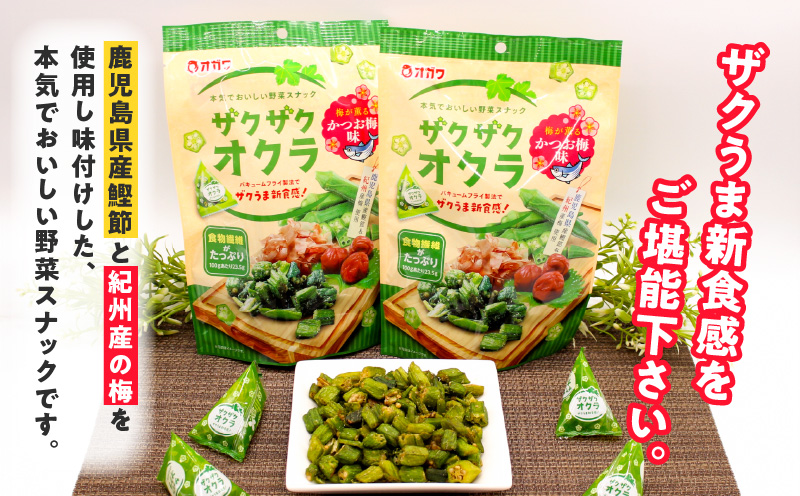 ザクザクオクラ（かつお梅味） 12袋　K347-006