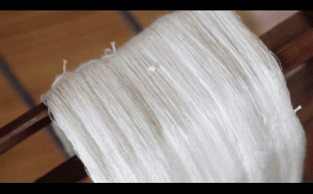 大島紬　黒キイトストール ①ワイン　K040-003_1