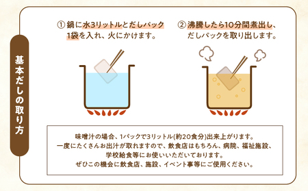 【7営業日以内に発送】業務用だしパック50g×20P　10袋セット　K233-006_02
