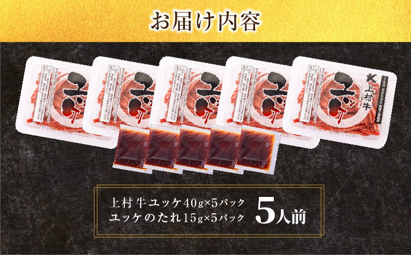 自社ブランド牛【上村牛】ユッケ5人前　K002-043_05