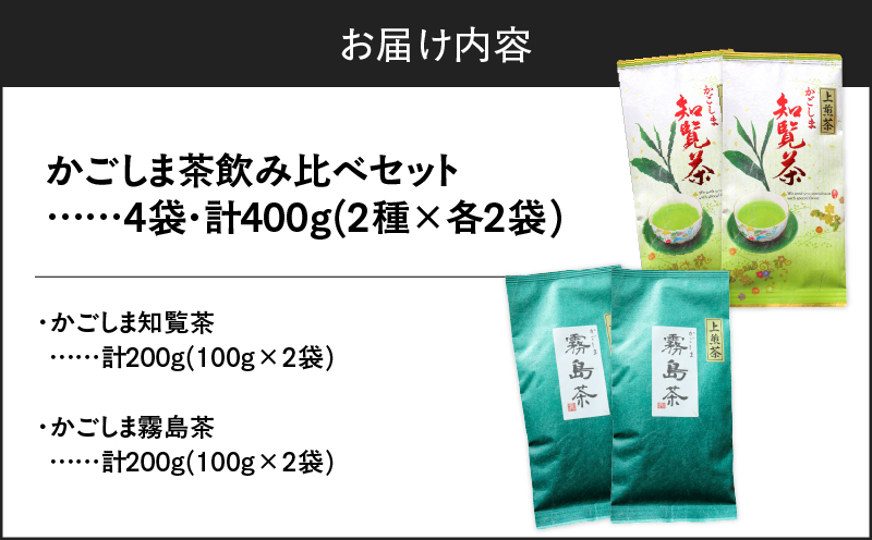 かごしま茶飲み比べセット（4袋セット）　K346-009_02