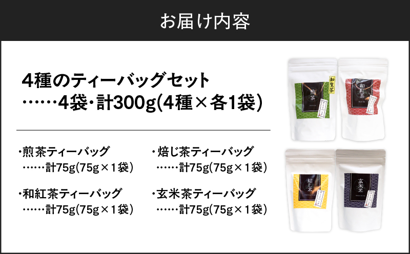 4種のティーバッグセット（4袋セット）　K346-010_01