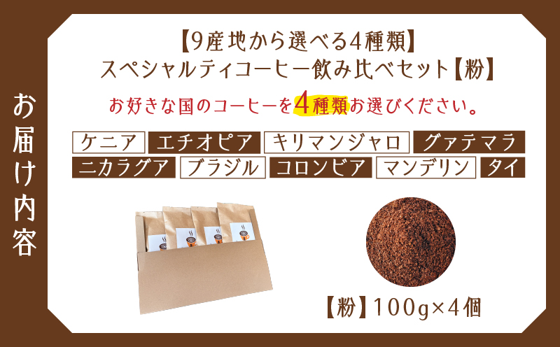 スペシャルティコーヒー飲み比べセット（粉）　K358-002_02
