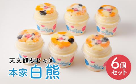 鹿児島市 天文館むじゃき　本家白熊6個セット　K009-001