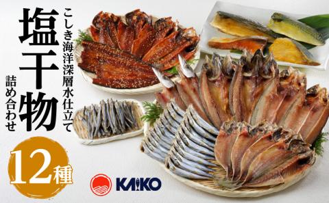 こしき海洋深層水仕立て 塩干物 12種 詰め合わせ（FS-02）　K065-002