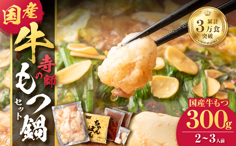 寺師の国産牛もつ鍋セット 2～3人前　K005-002