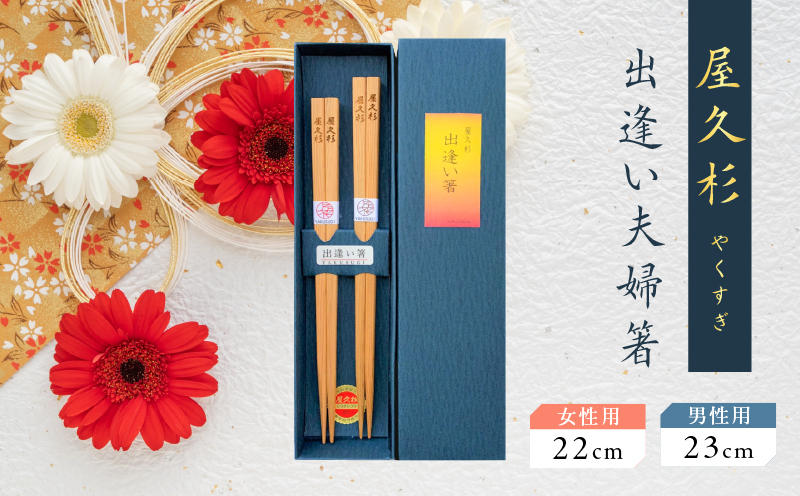 屋久杉　出逢い夫婦箸　K042-008