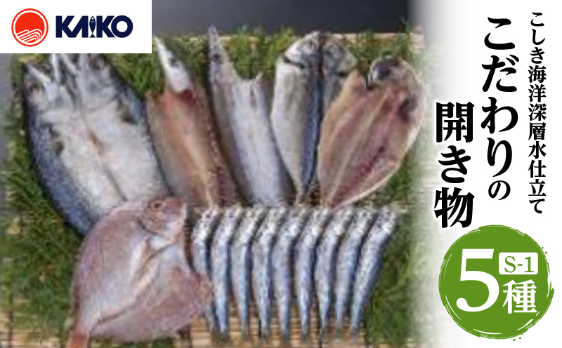 こしき海洋深層水仕立て こだわりの開き物 S-1　K065-007_01