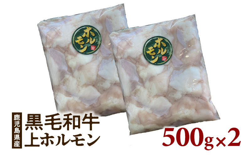 鹿児島県産黒毛和牛　上ホルモン1kg　K328-012