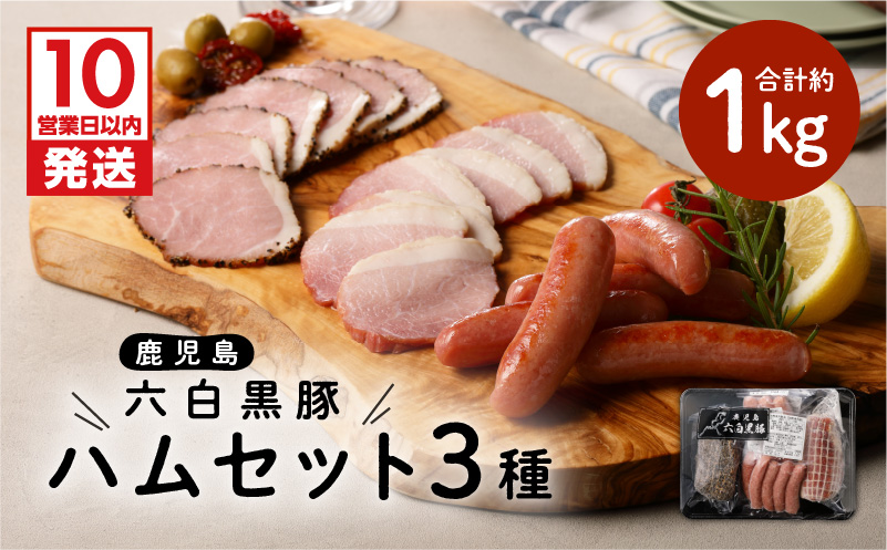【10営業日以内に発送】鹿児島黒豚 ハムセット　K091-001