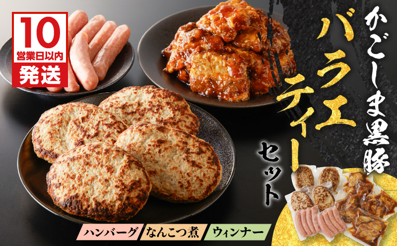 【10営業日以内に発送】鹿児島黒豚 バラエティーセット　K091-008