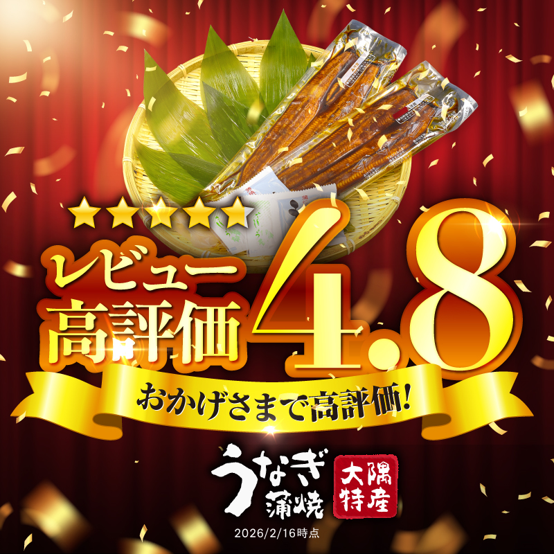1386 大隅特産うなぎ蒲焼2尾（340g）　KN060-001-01