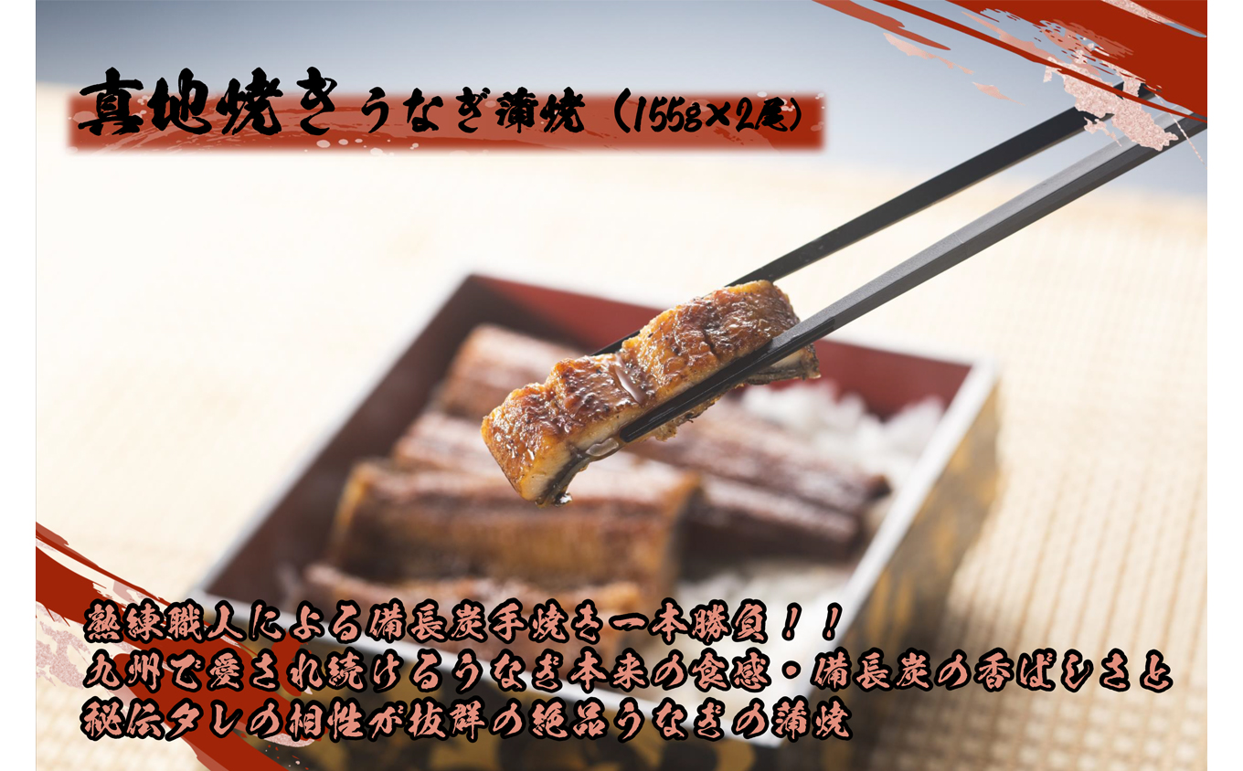 1723-2 【定期（全6回）】大人気！鯉家の絶品蒲焼「真地焼きうなぎ（2尾）」【国産・手焼き備長炭】　KN040-T04