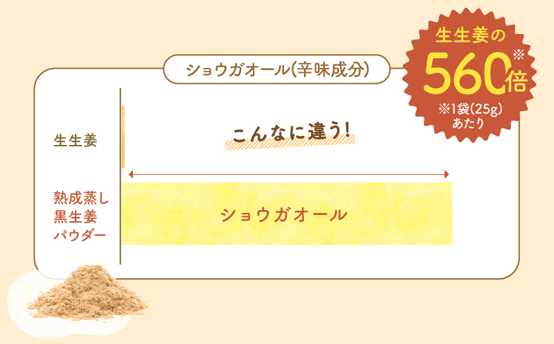 2594 鹿屋満足 熟成蒸し 黒生姜パウダー 25g×1袋　KN026-023-01