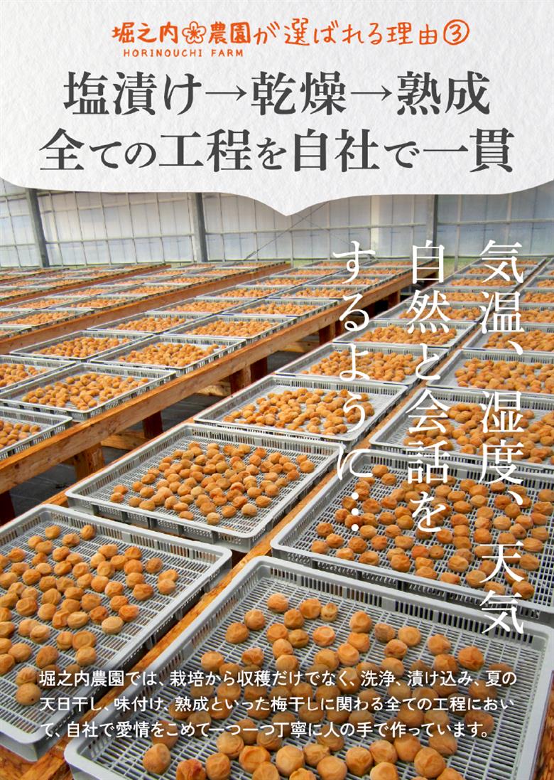 2583 ＜訳あり＞ つぶれ梅 梅干し かのや南高梅 食べ比べ A  （はちみつ梅・しそ梅・レモン風味） 各1袋 ×300g （計900g）　KN033-007-01