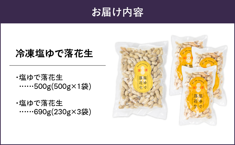 349-1 冷凍塩ゆで落花生　KN012-002