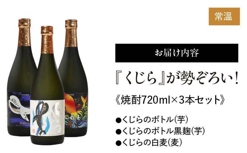 555-1 『くじら』が勢ぞろい！720ml×3本セット　KN034-003