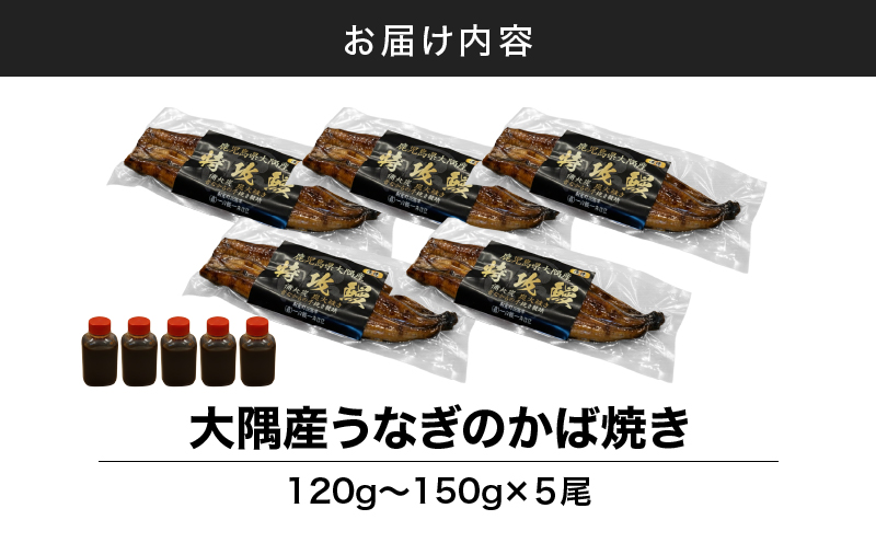 大隅産うなぎのかば焼き 5尾　KN174-001-05